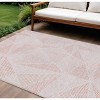 Blush And Pink Geometric Washable Indoor Outdoor Area Rug - 2 of 4