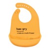 Hudson Baby Unisex Baby Silicone Bibs, Yellow Hangry, One Size - 3 of 4