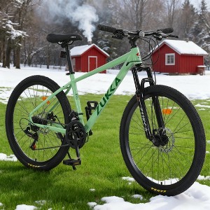 KWPZQEB 26 Inch Mountain Bike, Outdoor Cycling Bike with Steel Frame & Suspension Fork, 24 Speed Outdoor Bicycles w/ Adjustable Saddle for Men & Women - 1 of 4