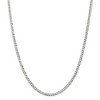 Black Bow Jewelry 3.2mm, Sterling Silver, Solid Beveled Curb Chain Necklace - 3 of 4