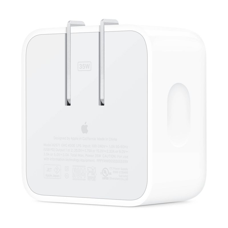 Apple 35W Dual USB-C Port Compact Power Adapter, 2 of 4