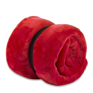 Fleeceflame Throw Blanket Red - Design Imports