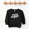 The Juniper Shop Free Spirit Ghost Distressed  Toddler Sweatshirt - 3T - Black - 2 of 4