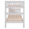 NicBex Stairway Twin Over Twin Loft and Bunk Bed with Three Drawers for Bedroom,Dorm,with Safety Guardrails,for Kids Teens Adults - 4 of 4