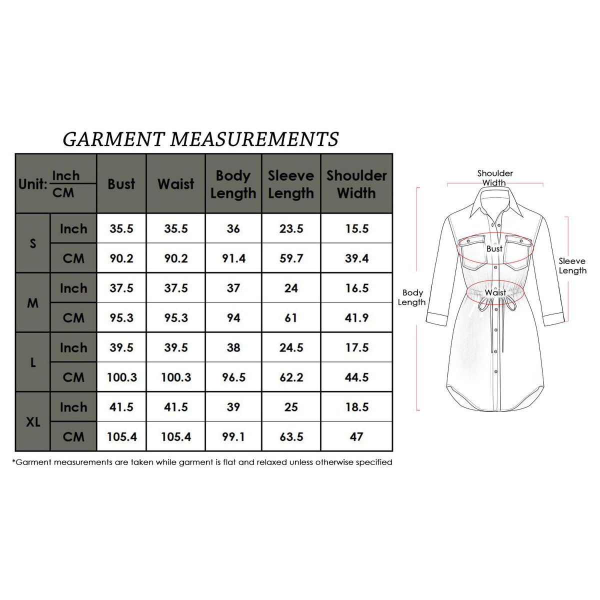 Anna-Kaci Women's Denim Long-Sleeve Jean Shirt Dress - thumbnail 7