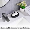 Aoibox Matte Black Soap Dish Holder for Bathroom & Kitchen, Stylish Storage Tray for Soap, Sponges, Jewelry, and Small Items, Elegant Design - 3 of 4