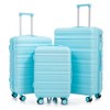TUYOHW 20/24/28 Inch 3 PCs Carry on Suitcase Sets with Combination Lock,Carry on Luggage Sets with Spinner Wheels for Family Trips - 2 of 4