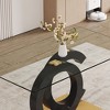 NicBex Dining Table 63" Modern Rectangular Glass Tabletop with MDF OC Shaped Bracket for Dining Room - 2 of 4