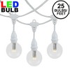 Novelty Lights 25 Feet Heavy Duty Light Strings and Sets with 25 Suspended E17 Sockets, White Wire PVC Stringer, 12" Spacing, End-To-End Connectable - 2 of 4