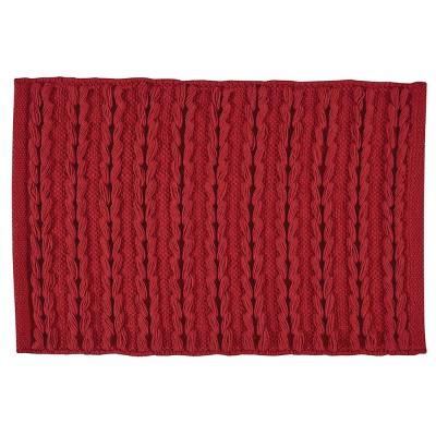 Park Designs Winter Scarf Placemat Set - Red