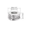 Unique Bargains Round Brass Rhinestone DIY Bracelets Earrings Charm Spacer Beads 10 Pcs - 2 of 4