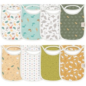 KeaBabies 8-Pack Hallo Baby Drool Bibs , Baby Bibs for Boys, Girls, Pull-on Bibs for Baby Boy, Baby Girl, Baby Bib Unisex - 1 of 4