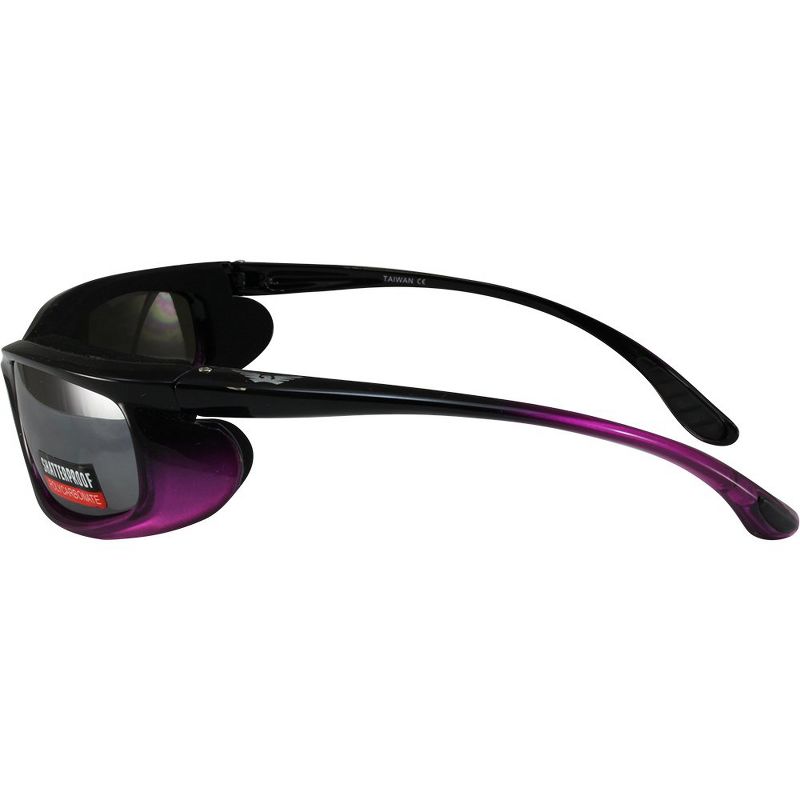 Global Vision Shadow Safety Motorcycle Glasses with Clear Lenses, 4 of 6