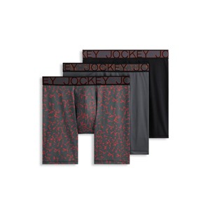 Jockey Men's Active Microfiber 9" Long Leg Boxer Brief - 3 Pack - 1 of 4
