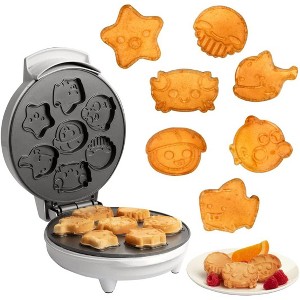 Waffle Wow Sea Creature Mini Waffle Maker- Create 7 Different Ocean Animal Shapes in Minutes, Make Breakfast Fun for Kids & Adults w Aquatic Pancakes - 1 of 3