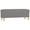 vidaXL Bench Dark Gray 39.4 in.x13.8 in.x16.1 in. Fabric - 2 of 4