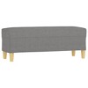 vidaXL Bench Dark Gray 39.4 in.x13.8 in.x16.1 in. Fabric - image 2 of 4