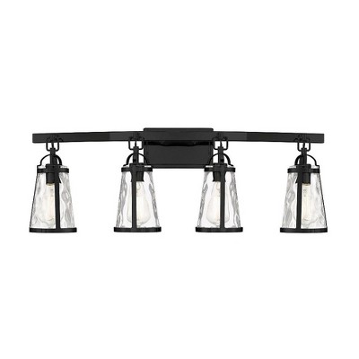 Savoy House Albany 4 - Light Vanity in  Black