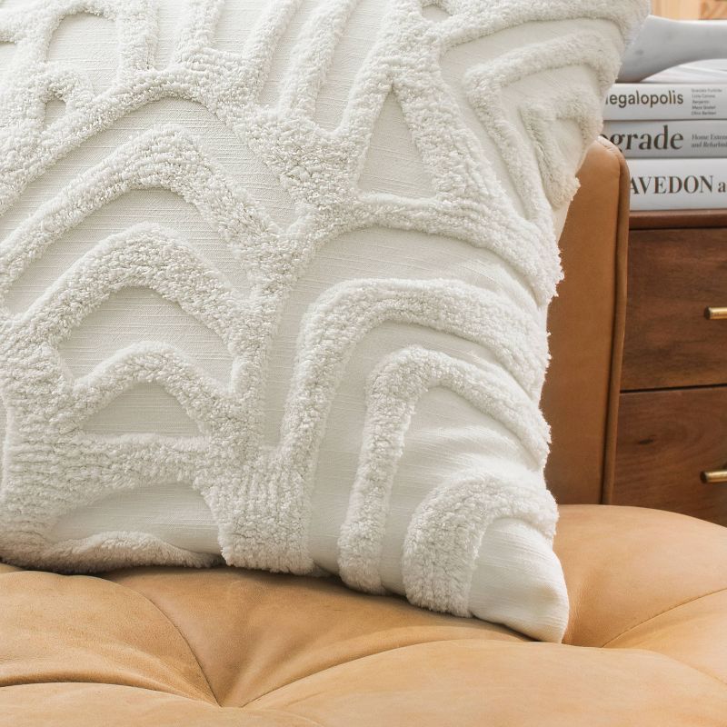 Kobo Tufted Decorative Pillow White - Rochelle Porter, 6 of 8