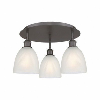 Castile - 3 Light Flush Mount In Industrial Style-9.5 Inches Tall and 17.75 Inches Wide