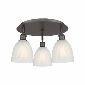Castile - 3 Light Flush Mount In Industrial Style-9.5 Inches Tall and 17.75 Inches Wide - 1 of 1