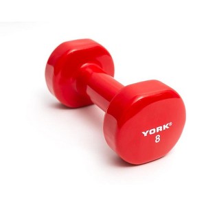York Barbell Colorful Vinyl Dumbbells Durable Comfortable Fitness Weights for Home and Gym - 1 of 1
