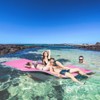 VisioGear 12'*5' Floating Mat, 3-Layer Swimming Pool Floating Water Mat, Thick Water Activities Mat for Lake, Oceans, Pink&Green, 149.5"*59"*1.3" - 4 of 4
