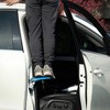 Tooenjoy Folding Car Door Step Vehicle Pedal Ladder for Roof Access, Universal Fit, Aluminum, Weight Capacity 400 LBS - 2 of 4
