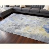 HomeRoots 8' X 10' Ivory Blue and Gray Abstract Hand Knotted Area Rug - 2 of 4