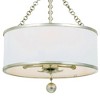 Crystorama Lighting Broche 3 - Light Semi-Flush Mount in  Antique Silver - 2 of 4