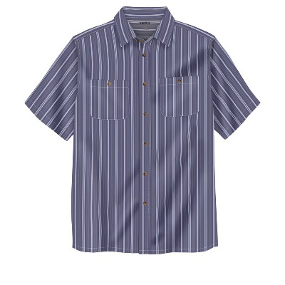 KingSize Men's Big & Tall Striped Short-Sleeve Sport Shirt