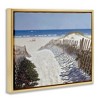 Stupell Industries Fenced Pathway to Beach Floating Frame Canvas Art - 2 of 4