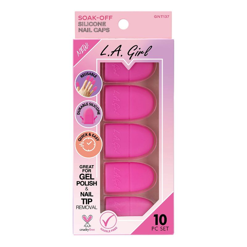 L.A. Girl Artificial Nail Tips &#38; Gel Remover Grooming Set - 0.88oz/10ct, 1 of 8
