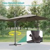 Sonkuki 10X8FT Outdoor Patio Cantilever Umbrella With Canopy, 360°Rotation Offset Umbrella - 4 of 4