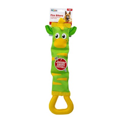 Outward Hound Fire Biterz Zebra Dog Toy - Green - L