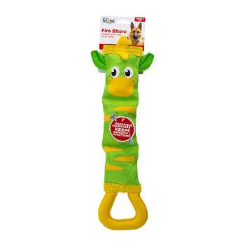 Outward Hound Fire Biterz Zebra Dog Toy - Green - L