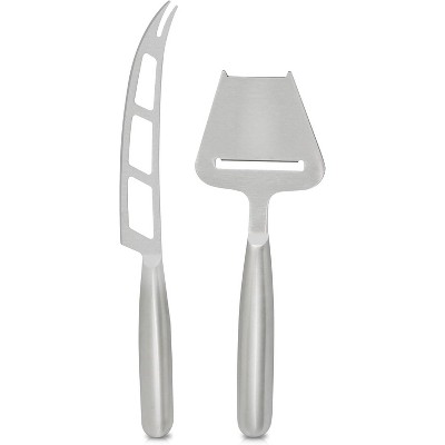 NutriChef Cheese Slicer & Knife Set - Stainless Steel Kitchen Utensils for Hard & Soft Cheeses (PKCNF20)