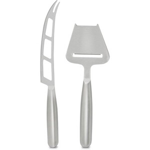 NutriChef Cheese Slicer & Knife Set - Stainless Steel Kitchen Utensils for Hard & Soft Cheeses (PKCNF20) - 1 of 4