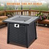 Nasitip 28" 50,000BTU Propane Fire Pit Table, CSA Certified Steel Fire Table with Cover, Black - 4 of 4