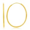 Classic Gold 14K Yellow Gold, 30x25mm Oval Hoop Earrings - Gold - 2 of 3