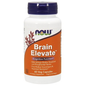 Brain Elevate by Now Foods  -  60 VegCap - 1 of 2