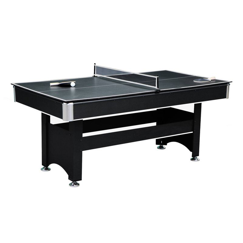 Hathaway Spartan 6' Pool Table with Table Tennis Conversion Top - Black, 5 of 12