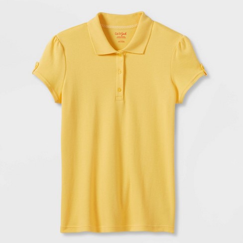 Kids yellow polo store shirt