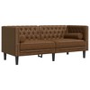 vidaXL Chesterfield Sofa Set Brown - 4 of 4