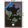 Trends International Marvel Heroic Silhouette - Hulk Framed Wall Poster Prints - 3 of 4