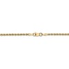 Black Bow Jewelry 14k Yellow Gold, 2mm Diamond Cut Rope Chain Anklet - 3 of 4