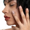 SOHI Women's Crystal Silver Party Nail Ring - 4 of 4