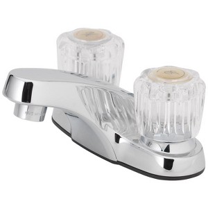 OakBrook Essentials Chrome Two-Handle Bathroom Sink Faucet 4 in. - 1 of 1