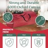 Hastings Home Zippered Canvas Christmas Tree Storage Bag - 12', Red - 3 of 4