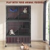 60" Large Metal Ferret Cage, Metal Large Guinea Pig Cages 5 Levels with Lockable Doors, Ramps, Wheels, Squirrel Cage - 4 of 4
